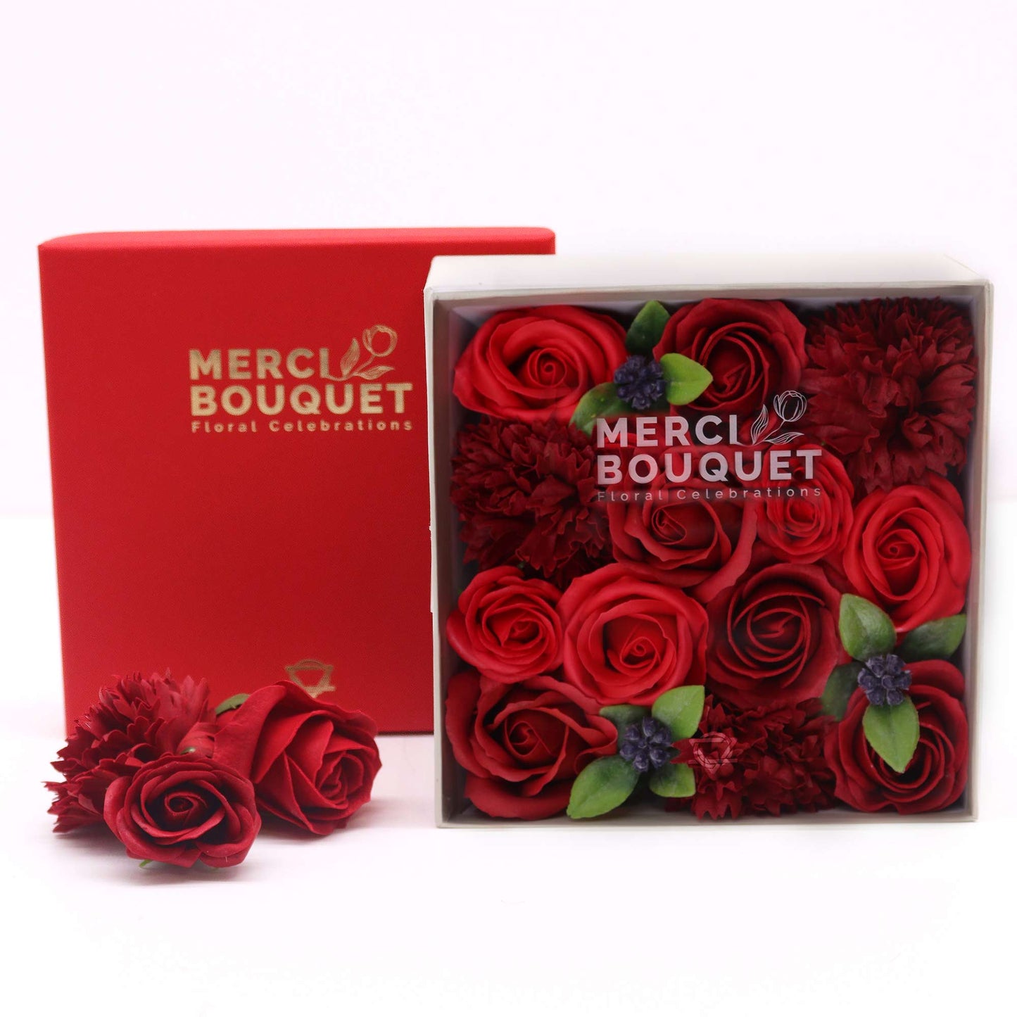 Carré Rose Rouge